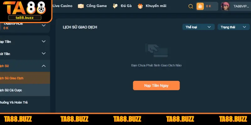 Giao dịch nạp, rút tiền đảm bảo an toàn